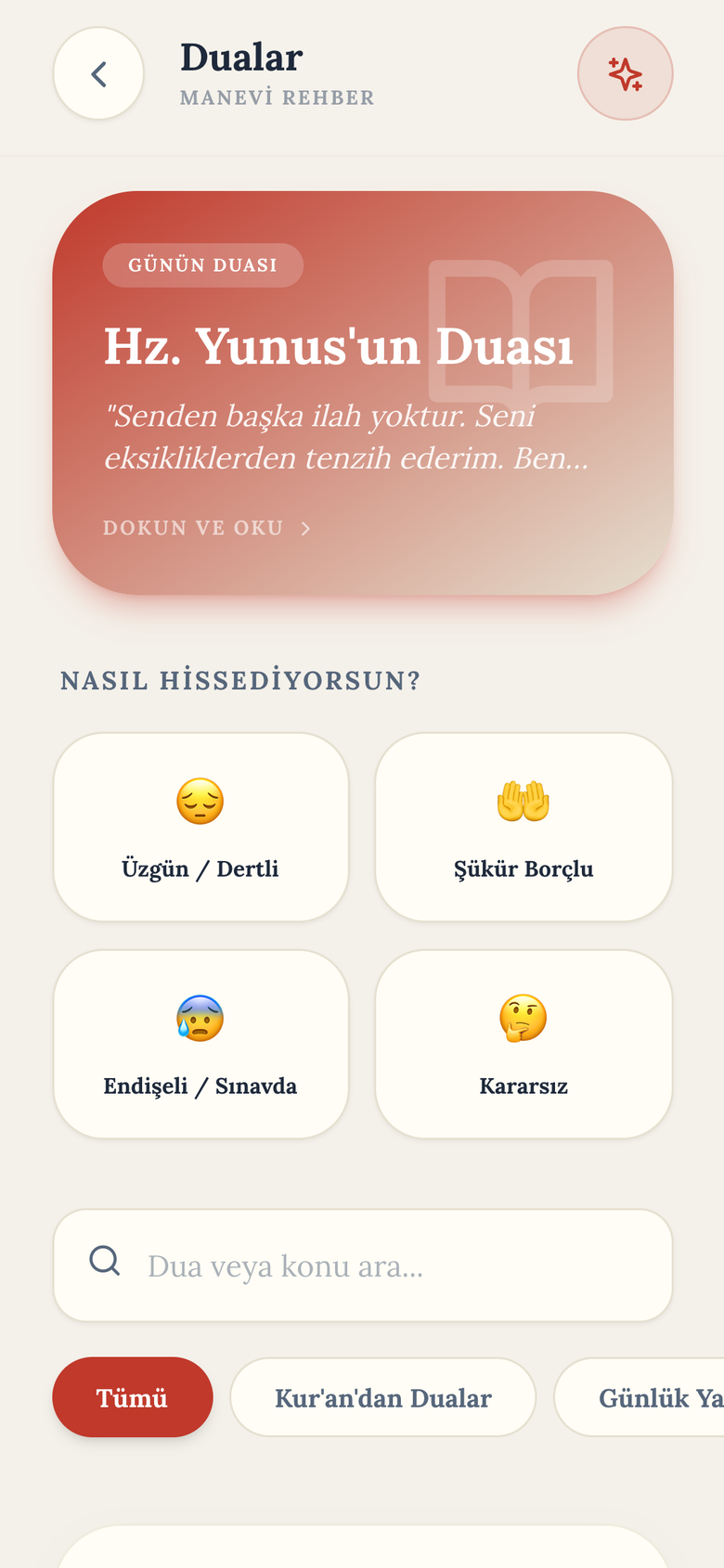 Ezan Plus — Günün Duaları ve Münacatlar