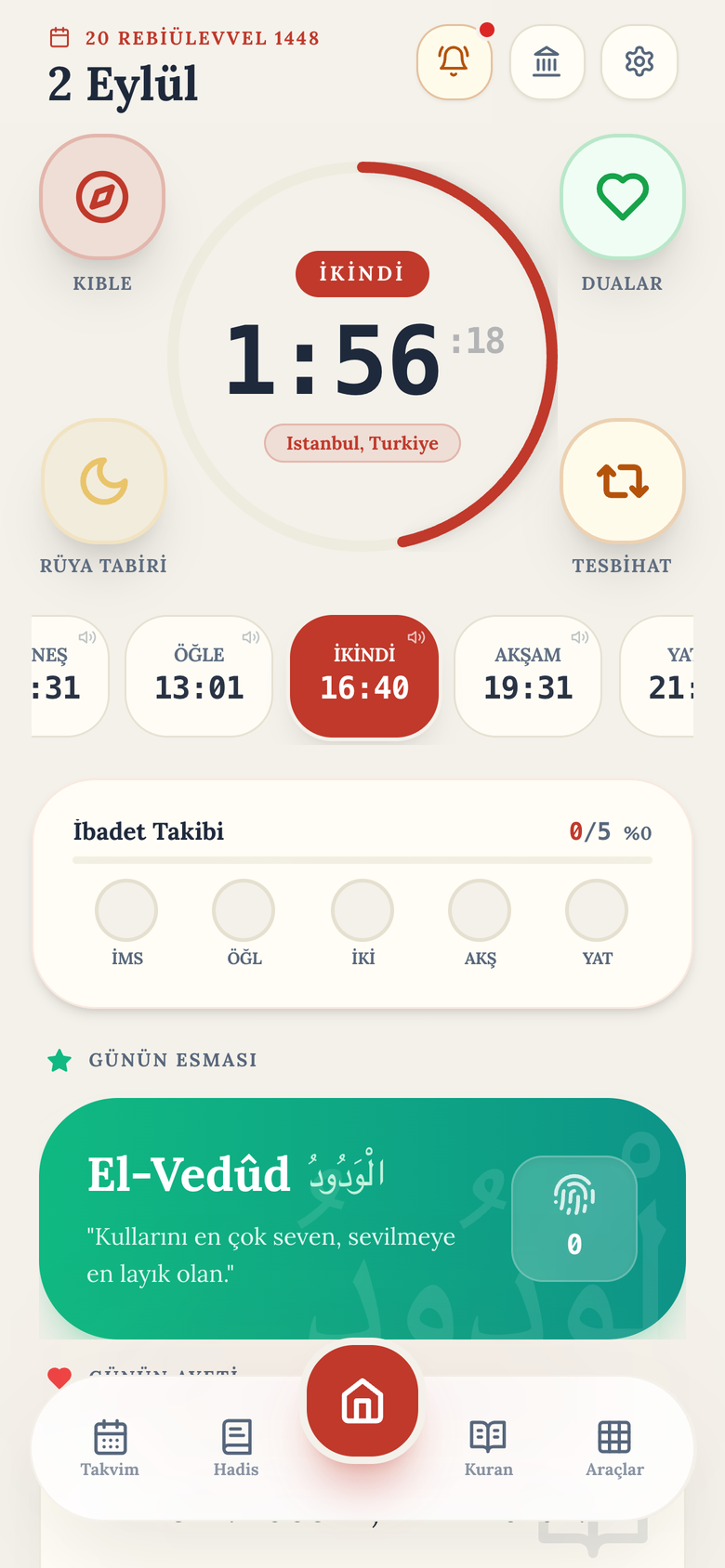 Ezan Plus — Namaz Vakitleri & Ezan Sayacı